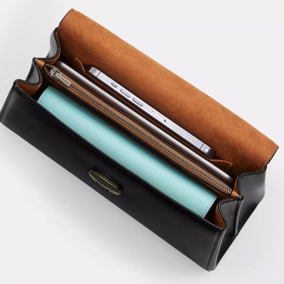 Coach Black Satchel Eliza Top Handle Bag - Picture 3 of 8